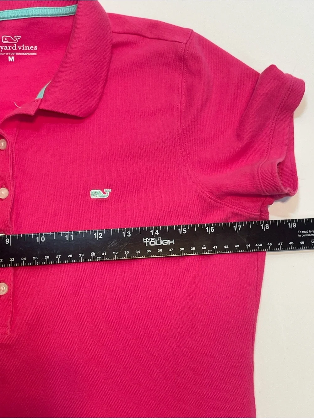Vineyard Vines Pink Cotton Spandex Short Sleeve Polo Shirt Women’s Size Medium